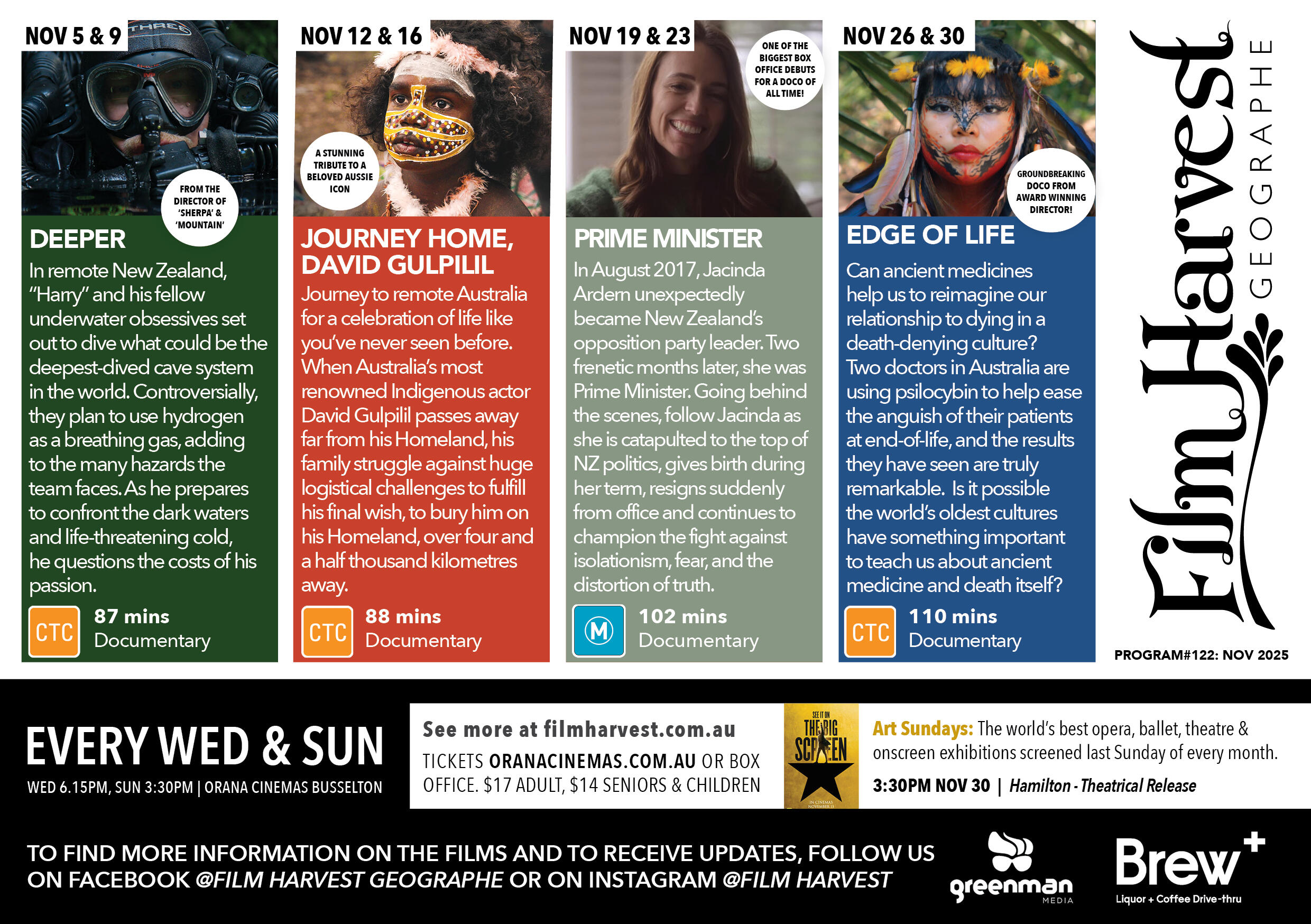 Film Harvest November 2025 - Geographe
