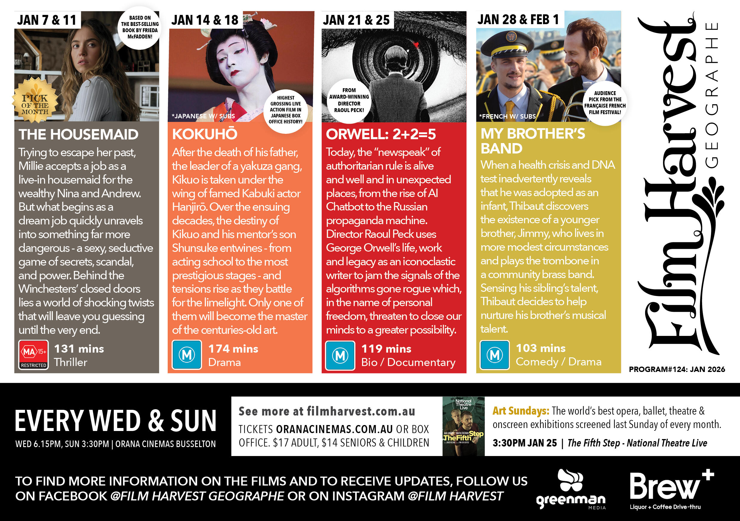 Film Harvest January 2026 - Geographe
