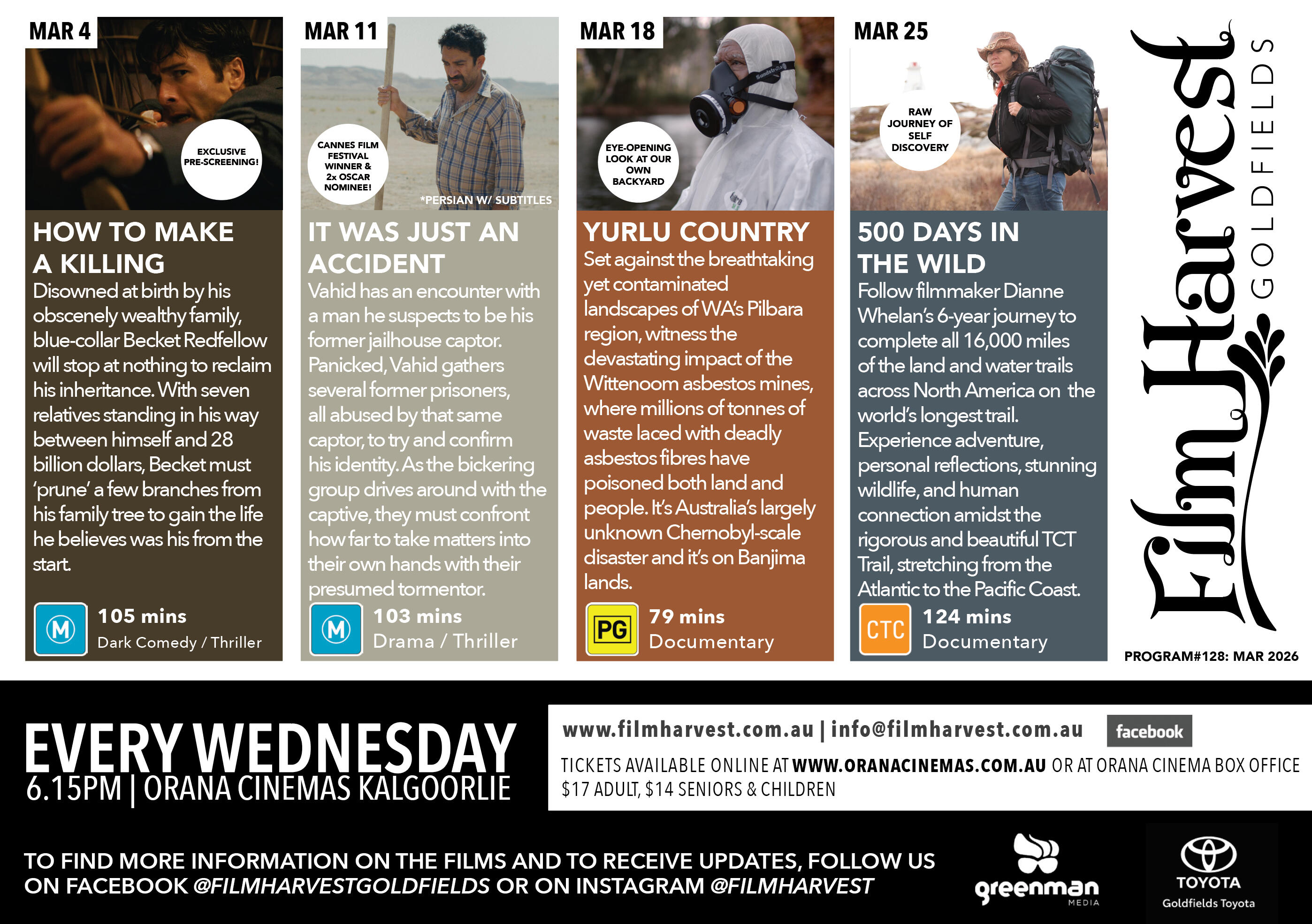 Film Harvest March 2026 - Goldfields